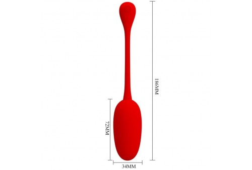 pretty love knucker huevo vibrador recargable rojo