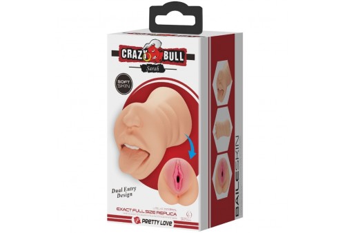 crazy bull sarah mastubador en forma de vagina doble entrada