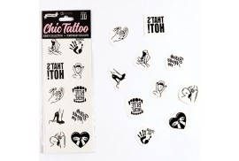 secret play set de 10 tattoos temporales kinky collection