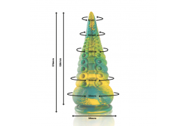 epic cetus dildo tentáculo verde tamaño pequeño