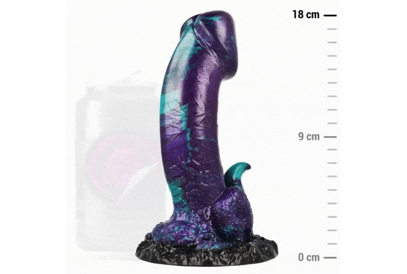 epic basilisk dildo doble placer escamoso tamaño pequeño