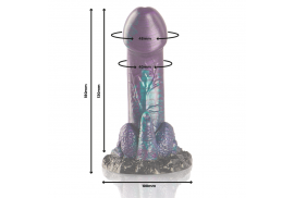 epic basilisk dildo doble placer escamoso tamaño pequeño