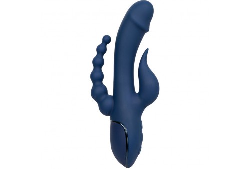 california exotics vibrador triple orgasm azul