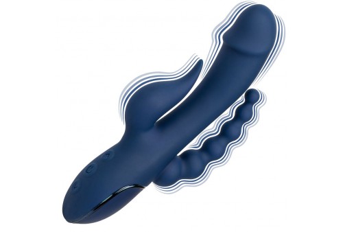 california exotics vibrador triple orgasm azul