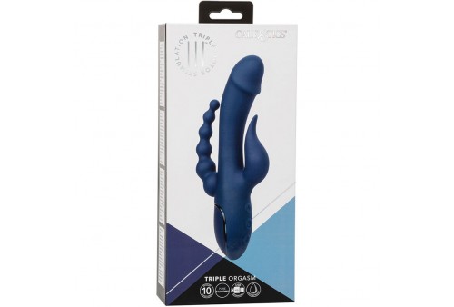 california exotics vibrador triple orgasm azul