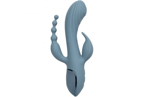 california exotics vibrador triple éxtasis gris