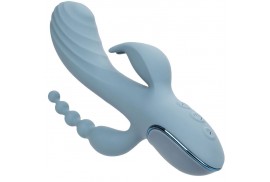 california exotics vibrador triple éxtasis gris