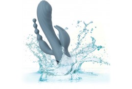 california exotics vibrador triple éxtasis gris