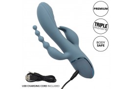 california exotics vibrador triple éxtasis gris