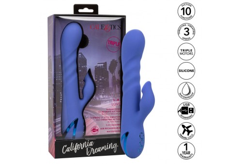 california exotics la love vibrador succionador azul by california dreaming