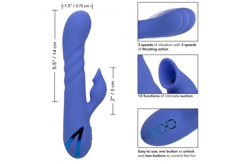 california exotics la love vibrador succionador azul by california dreaming