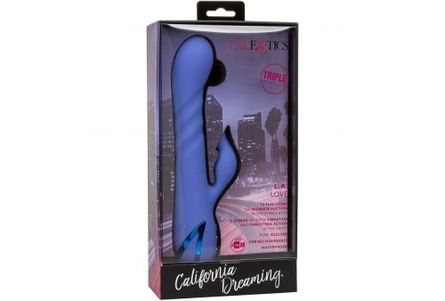 california exotics la love vibrador succionador azul by california dreaming