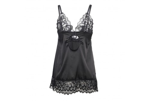 subblime babydoll con estampado floral pecho negro s m