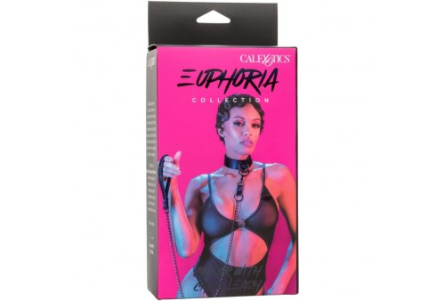 california exotics euphoria collar con correa de cadena