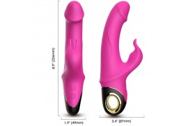 armony meteror dildo vibrador rabbit rotador fucsia