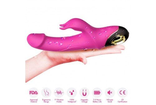 armony meteror dildo vibrador rabbit rotador fucsia