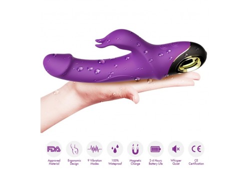 armony meteror dildo vibrador rabbit rotador violeta