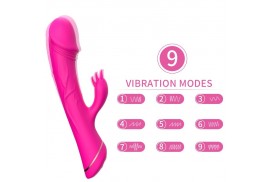 armony dildo vibrador rabbit silicona fucsia