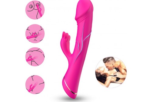 armony dildo vibrador rabbit silicona fucsia