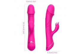 armony dildo vibrador rabbit silicona fucsia