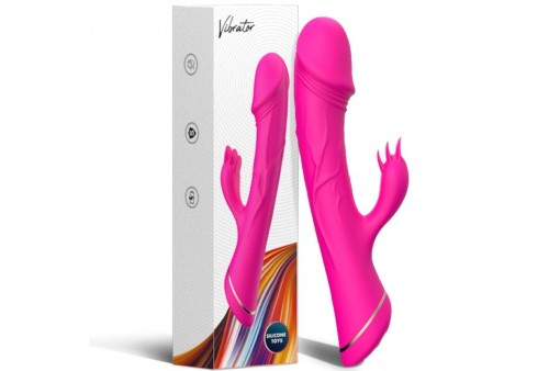 armony dildo vibrador rabbit silicona fucsia