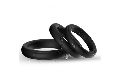 armony triple anillo silicona negro