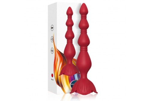 armony rosa vibrador pagoda plug anal rojo