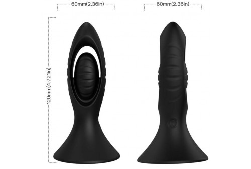 armony vibrador plug anal silicona negro