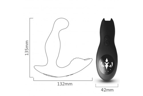 armony bat king vibrador anal prostata rotador control remoto negro