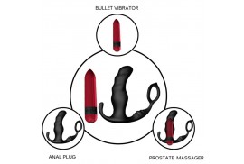 armony knight vibrador anal prostata anillo control remoto negro