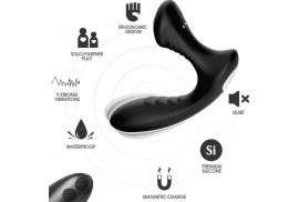 armony storm vibrador anal prostata plug control remoto negro