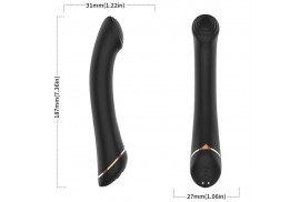 armony vibrador cabeza plana silicona negro