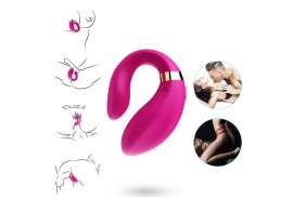 armony crescent vibrador pareja control remoto fucsia