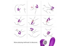 armony secretkiss estimulador con lengua clitoris vibrador curvo violeta