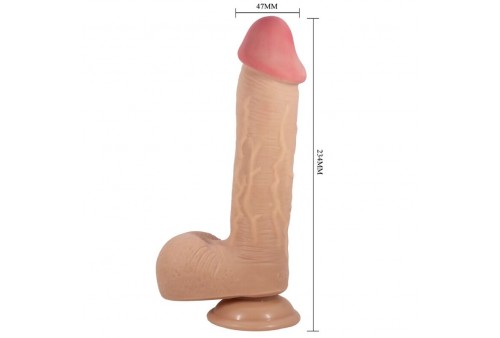 pretty love sliding skin series dildo realístico con ventosa piel deslizante natural 234 cm