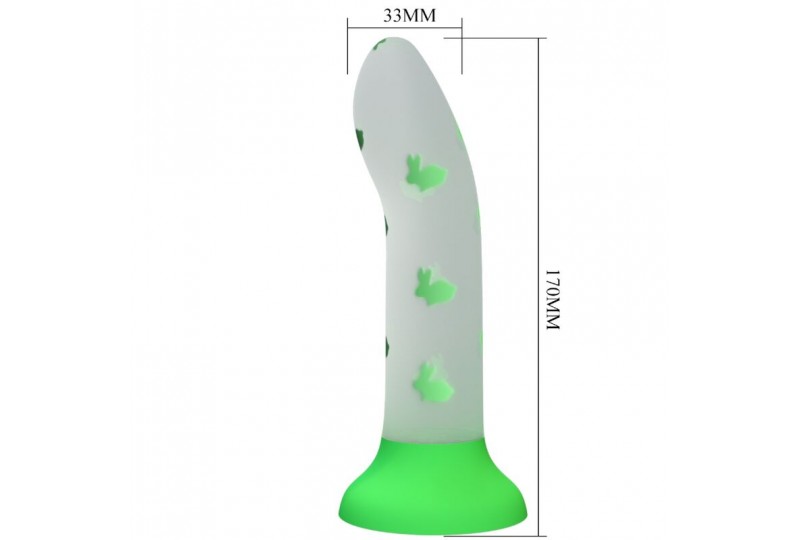 pretty love magical nightfall dildo sin vibración luminoso verde