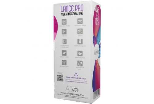 alive lance pro estimulador vibrador anal rosa