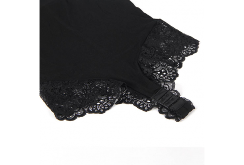 subblime teddy detalle encaje floral negro s m