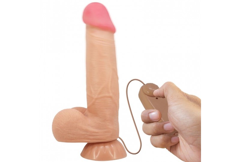 pretty love sliding skin series dildo realístico con ventosa piel deslizante natural 218 cm