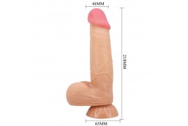 pretty love sliding skin series dildo realístico con ventosa piel deslizante natural 218 cm