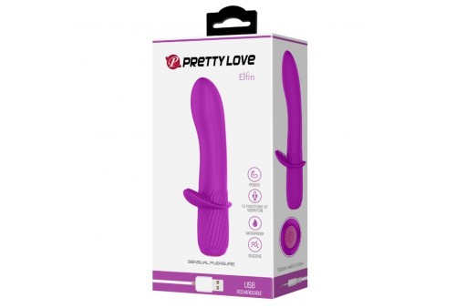 pretty love troy vibrador recargable morado