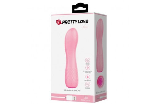 pretty love alice vibrador recargable rosa