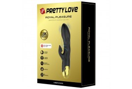 pretty love vibrador de lujo bañado en oro recargable negro