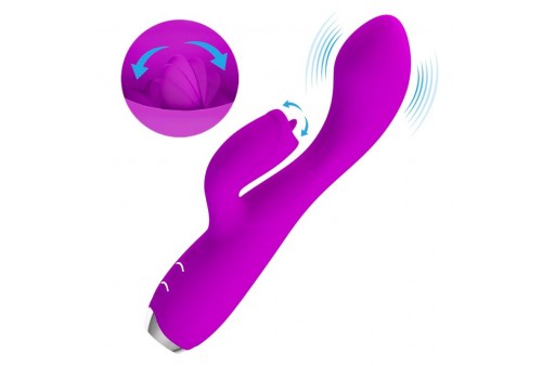 pretty love gloria vibrador conejo recargable impermeable morado