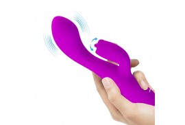 pretty love gloria vibrador conejo recargable impermeable morado