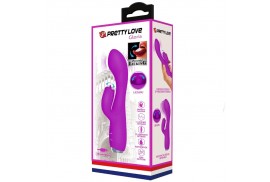 pretty love gloria vibrador conejo recargable impermeable morado