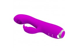 pretty love rachel vibrador recargable con succionador morado