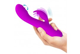 pretty love rachel vibrador recargable con succionador morado