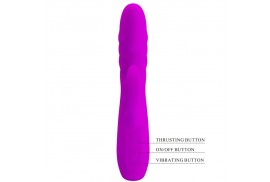 pretty love melanie vibrador conejo recargable morado