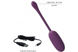 pretty love casper huevo vibrador recargable morado